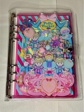Polly Pocket Shaker Notebook with Clear Cover Limited Edition Vintage Style